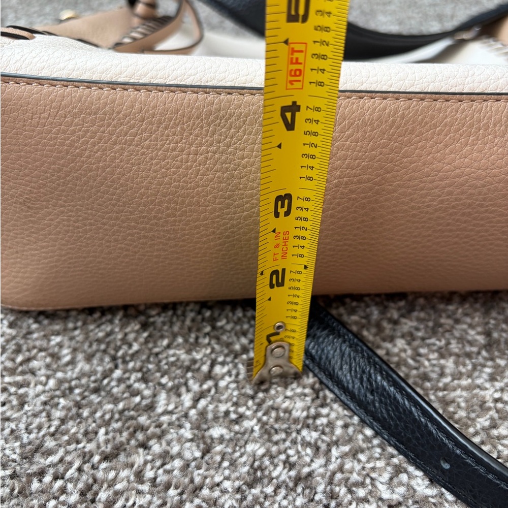 Coach Two-Tone Marlon Whipstitch Leather Shoulder Bag - Picture 6 of 6